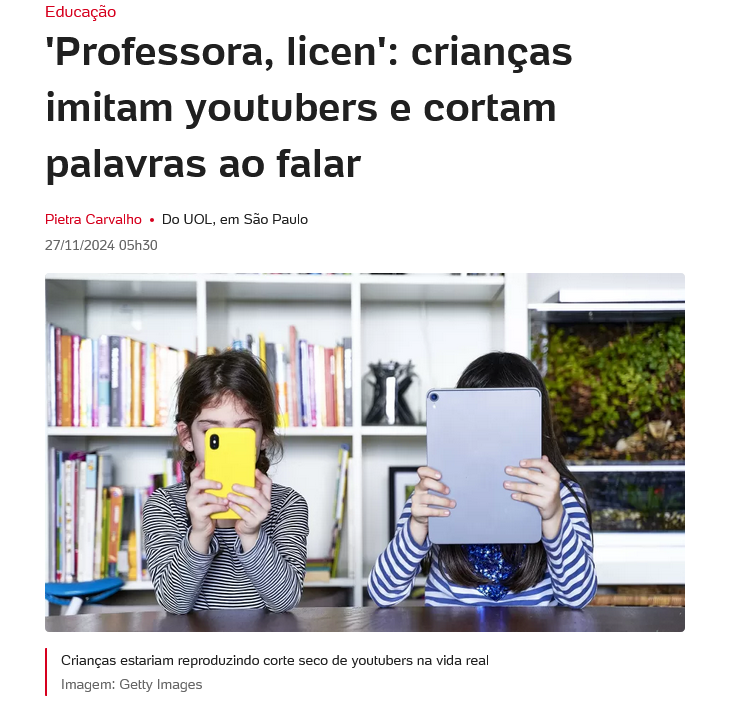 demência digital criança